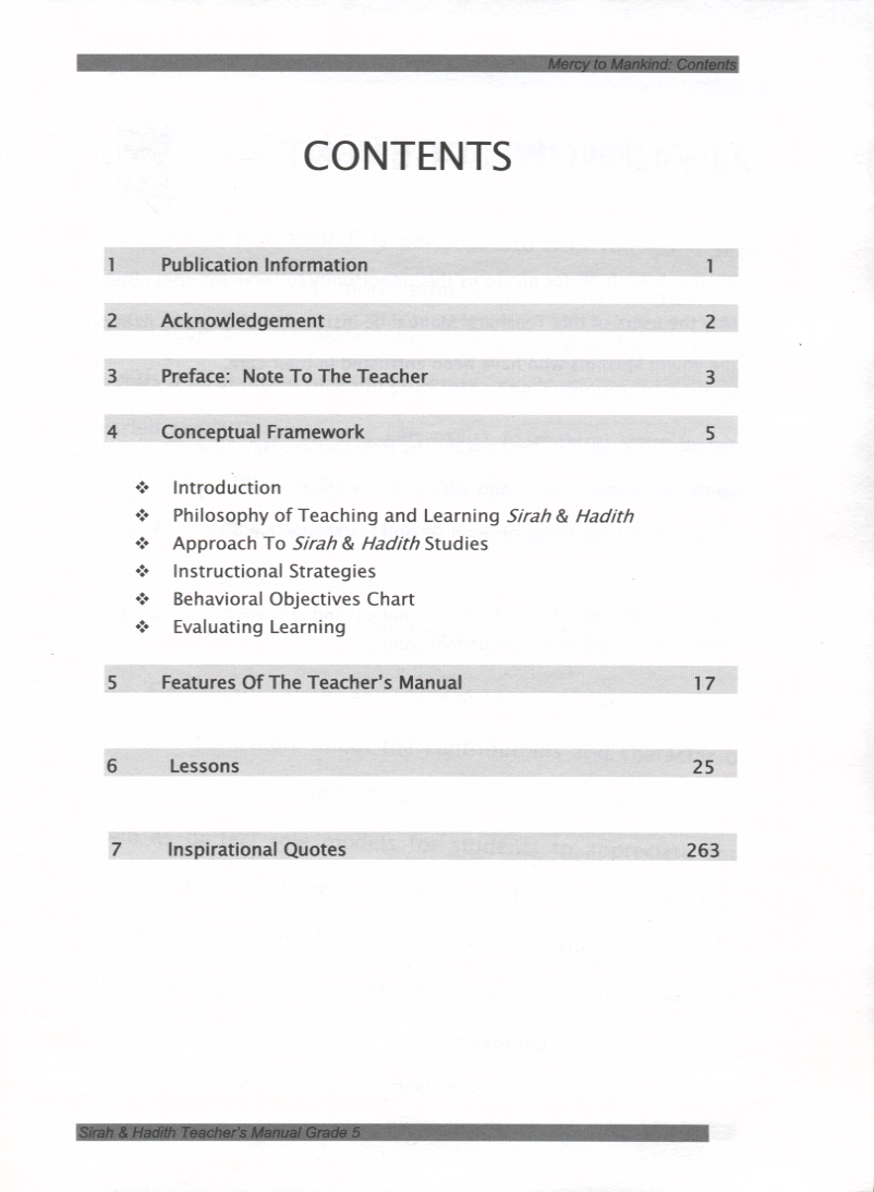 Teacher's Manual: Sirah of our Prophet Grade 5 - Premium Textbook from IQRA' international Educational Foundation - Just $35! Shop now at IQRA.ORG