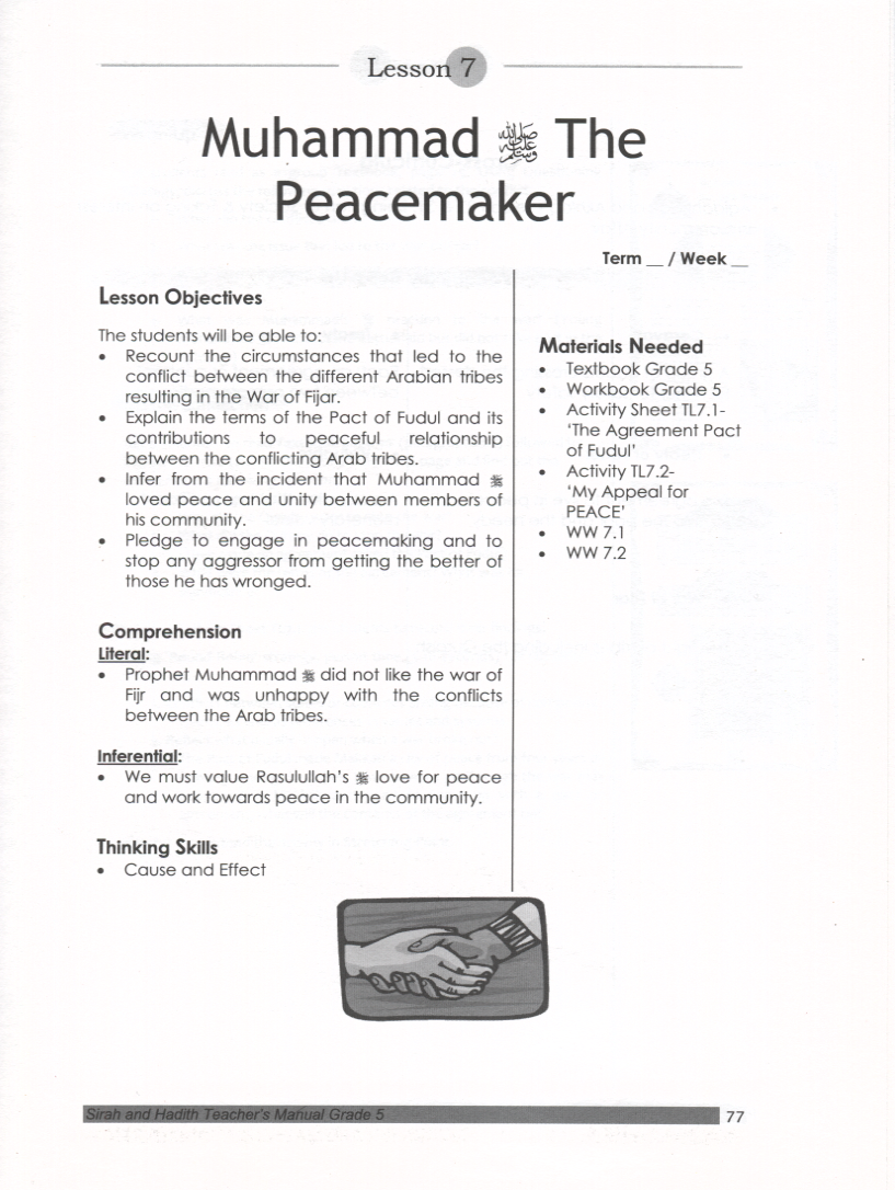 Teacher's Manual: Sirah of our Prophet Grade 5 - Premium Textbook from IQRA' international Educational Foundation - Just $35! Shop now at IQRA.ORG