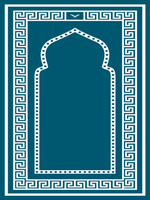 Prayer Mat Sajda Foldable-Teal - Premium from Furqaan Bookstore - Just $35! Shop now at IQRA Book Center