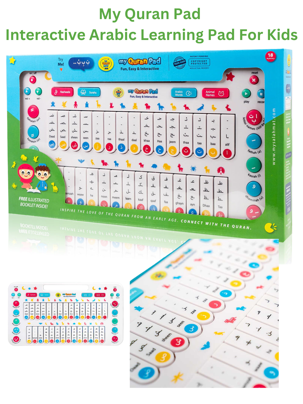 My Quran Pad | Interactive Arabic Learning Pad For Kids - Premium Puzzle and Game from NoorArt Inc. - Just $59.99! Shop now at IQRA.ORG