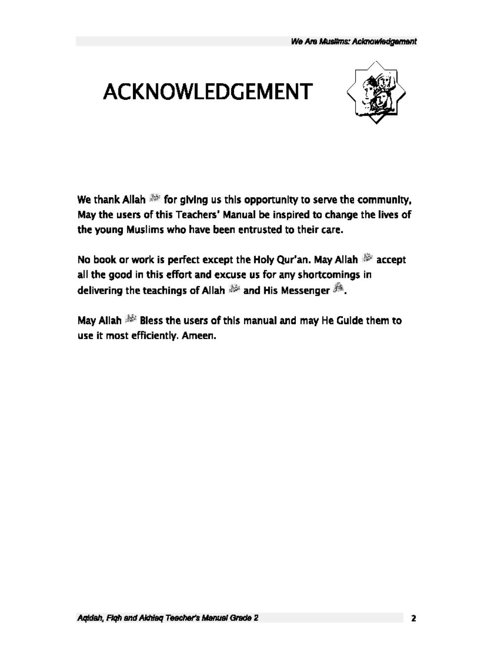 Teacher's Manual: We Are Muslim Grade 2 - Premium Textbook from IQRA' international Educational Foundation - Just $30! Shop now at IQRA Book Center