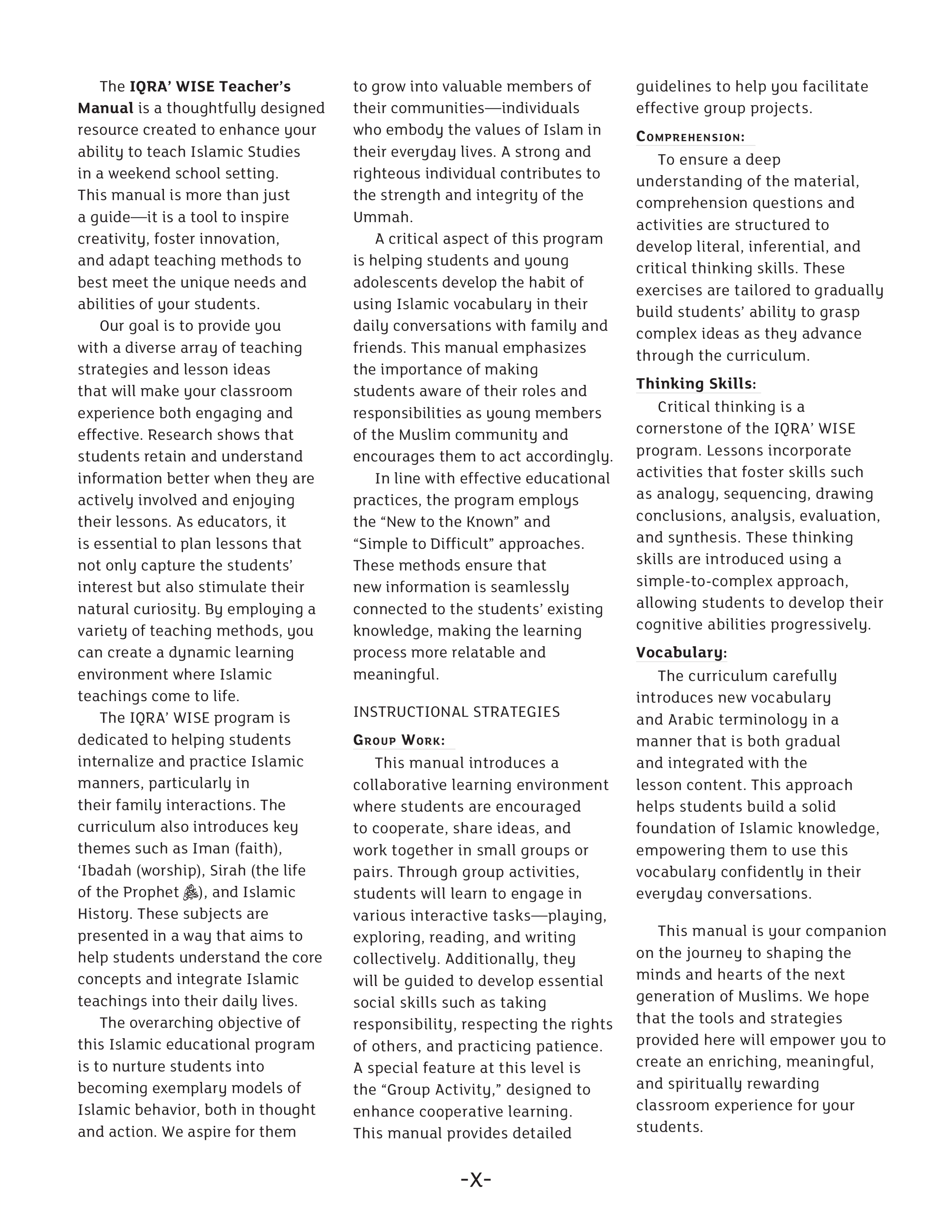 Teacher's Manual: IQRA WISE Grade 4 - Premium Teachers Manual Text Book from IQRA International Educational Foundation - Just $35! Shop now at IQRA.ORG