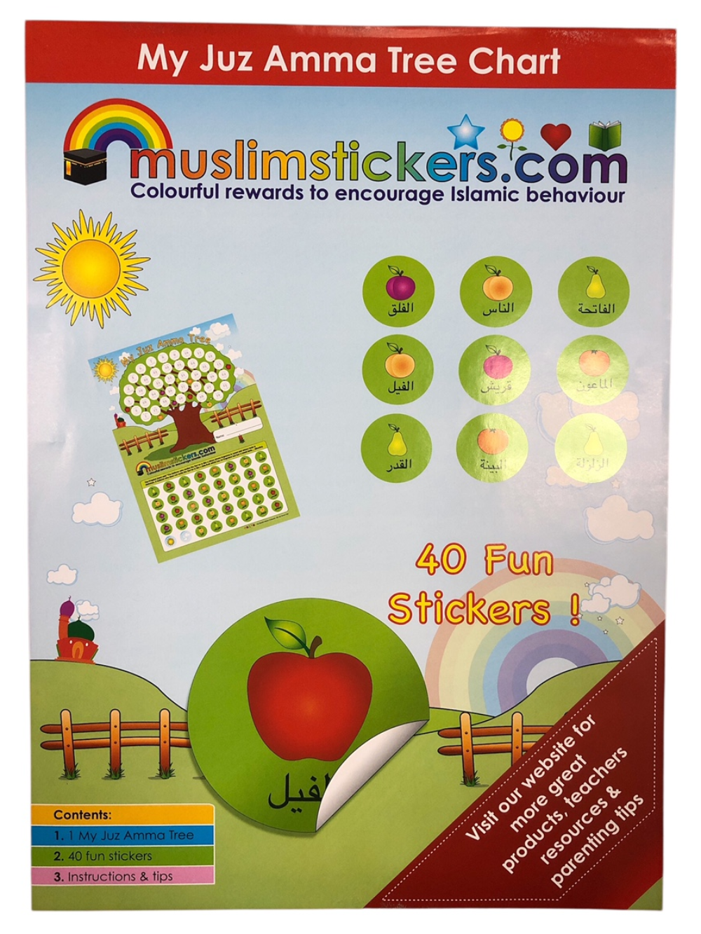 Sticker My Juz Amma Tree Chart