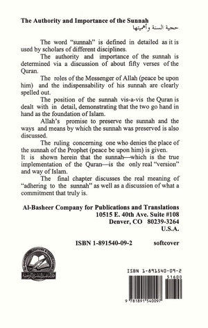 Authority and Importance of the - Premium  from AL-Basheer Publications & Translations - Just $16! Shop now at IQRA.ORG