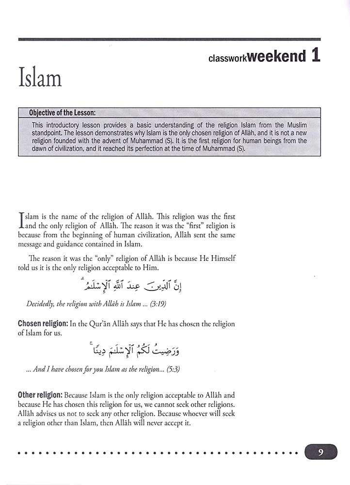 Weekend Learning Islamic Studies: Level 11-12 - Premium Workbook from Hani Book Store - Just $12.99! Shop now at IQRA.ORG