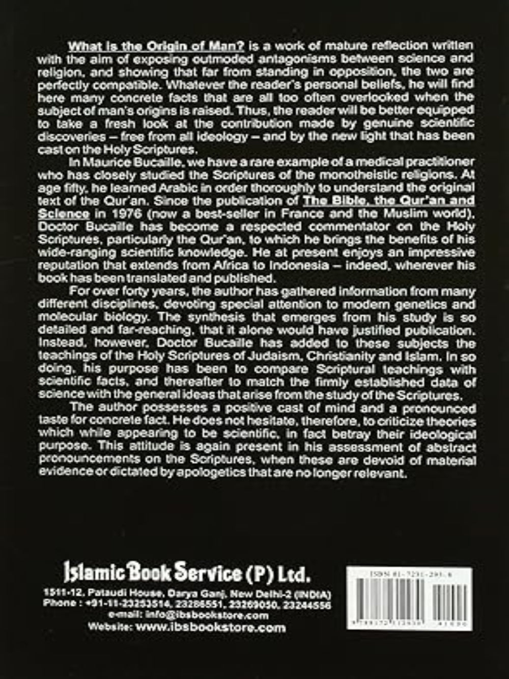 What is the Origin of Man - Premium Book from A. S. Noordeen (Malaysia), IBS INDIA - Just $6! Shop now at IQRA.ORG