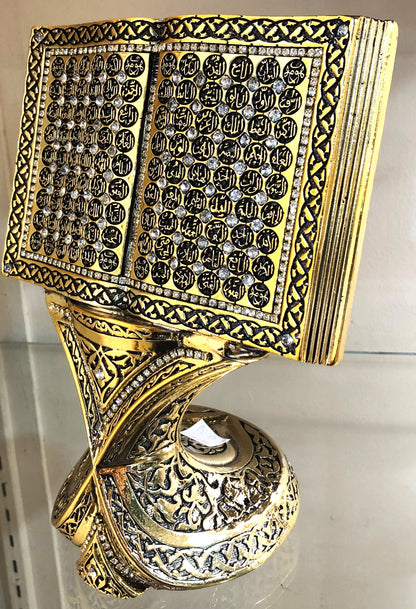 Open Book 99 Names of Allah - Gold