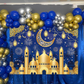 Eid Mubarak Banner Blue Masjid