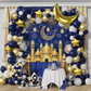 Eid Mubarak Banner Blue Masjid