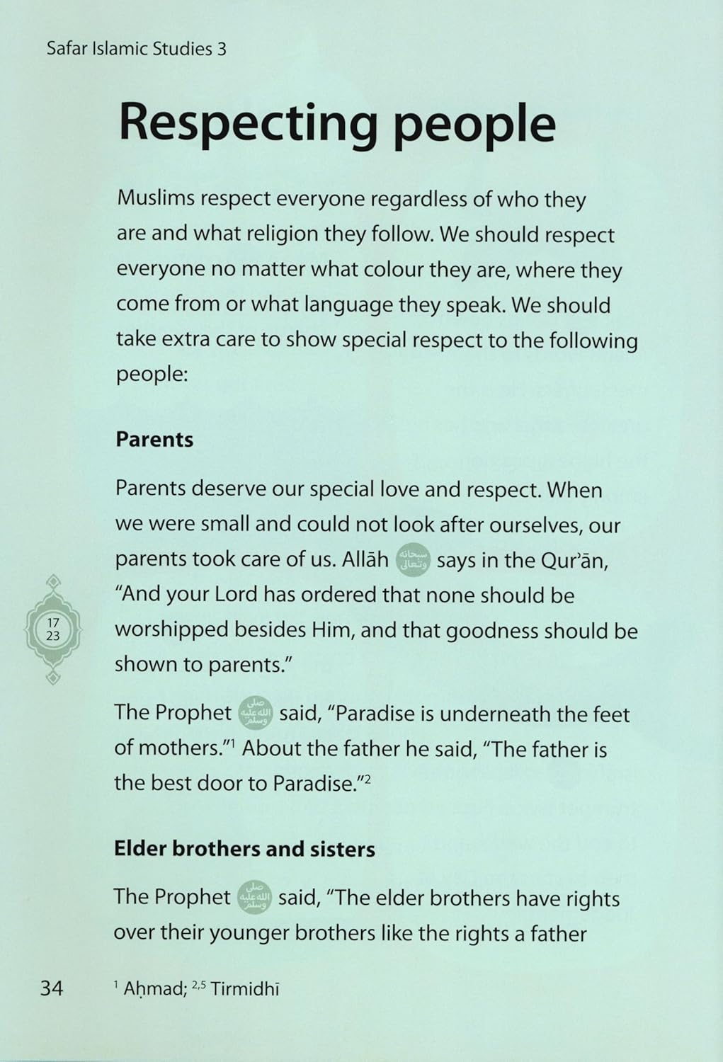 Safar Islamic Studies Textbook 3 - Premium Textbook from Hani Book Store - Just $14.99! Shop now at IQRA.ORG