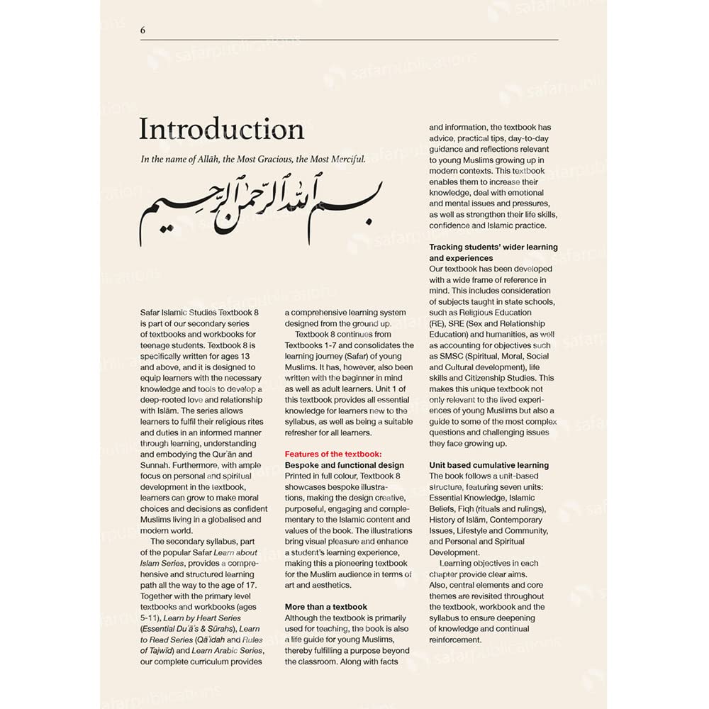 Safar Islamic Studies Textbook 8 - Premium Textbook from Hani Book Store - Just $29.99! Shop now at IQRA.ORG