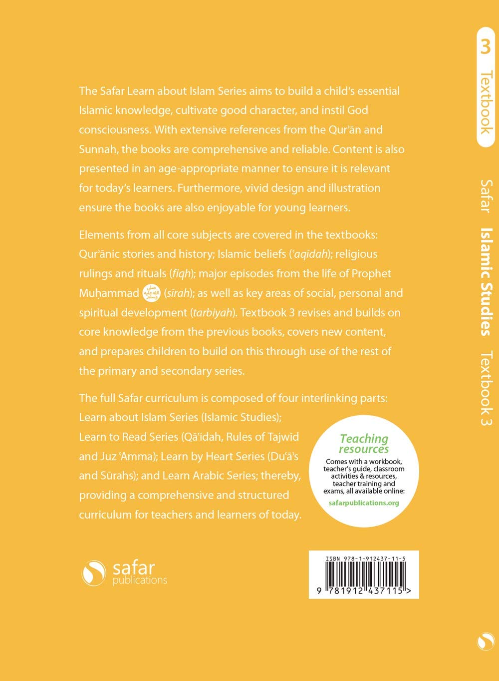 Safar Teacher’s Guide for Islamic Studies Book 3 - Premium Textbook from Hani Book Store - Just $15.99! Shop now at IQRA.ORG