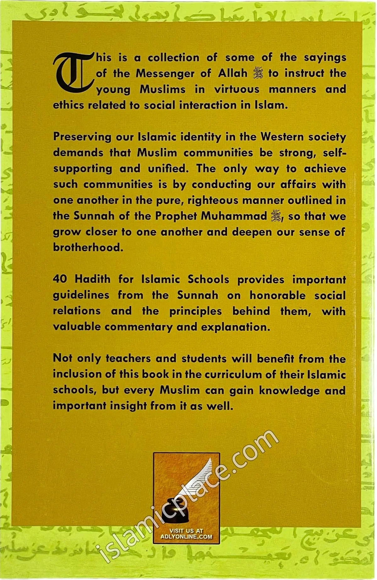40 Hadith for Islamic Schools2 - Premium Book from Al-Firdous Ltd. London - Just $7! Shop now at IQRA.ORG