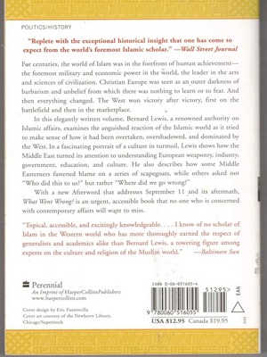 The Crisis of Islam Holy War and Unholy Terror