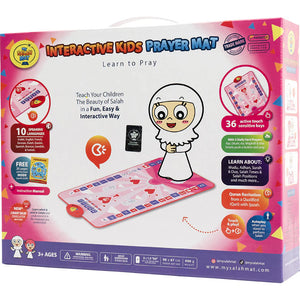 My Salah Mat for Kids (Original) – Pink Smart Interactive Prayer Mat for Learning Salah, Surah, Wudu & Duas