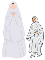 Ihram-Ahram for Ladies with Cap - Premium Women cloths from Nida Moten - Just $25! Shop now at IQRA.ORG