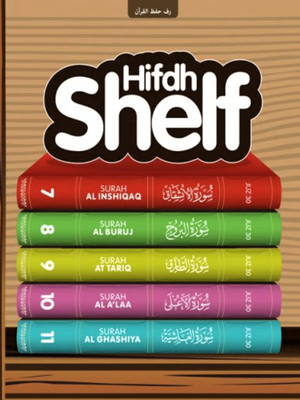 Hifdh Shelf (Sticker and Chart): Visualising child's Quran memor