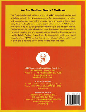 We Are Muslims: Elementary Grade 3 Textbook - Premium Textbook from IQRA' international Educational Foundation - Just $14.99! Shop now at IQRA Book Center