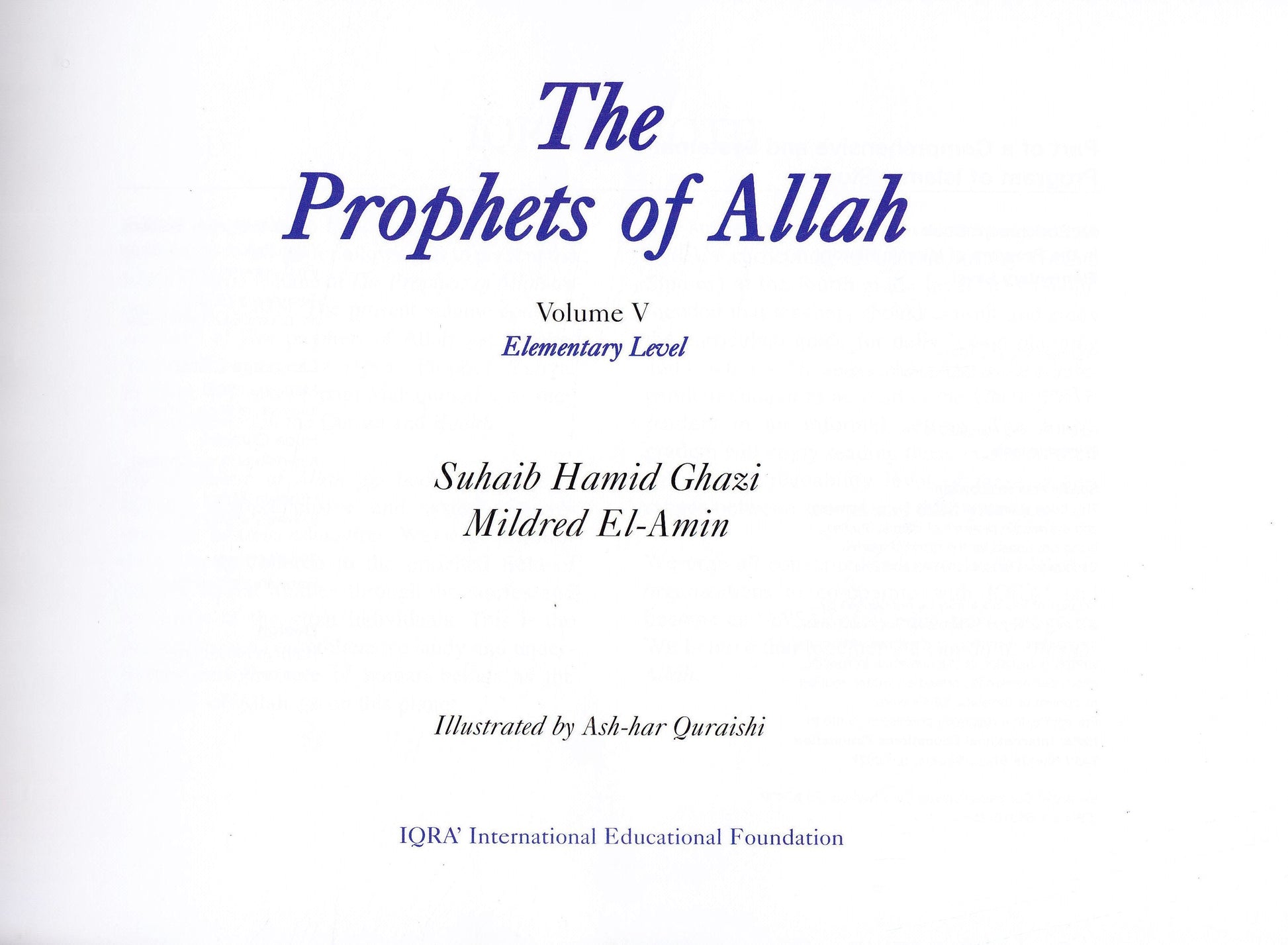 Prophets of Allah: Volume 5 - Premium Textbook from IQRA' international Educational Foundation - Just $8! Shop now at IQRA' international Educational Foundation