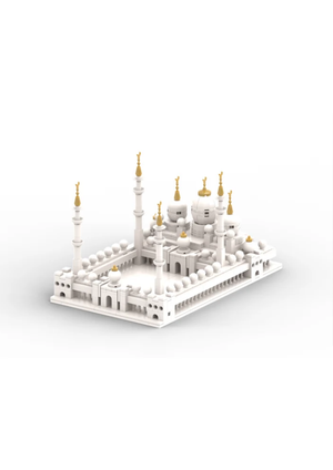 Model Of Sheikh Zayed Grand Mosque - Educational Islamic Building Blocks Set