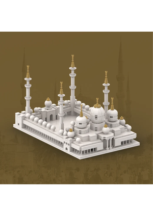 Model Of Sheikh Zayed Grand Mosque - Educational Islamic Building Blocks Set
