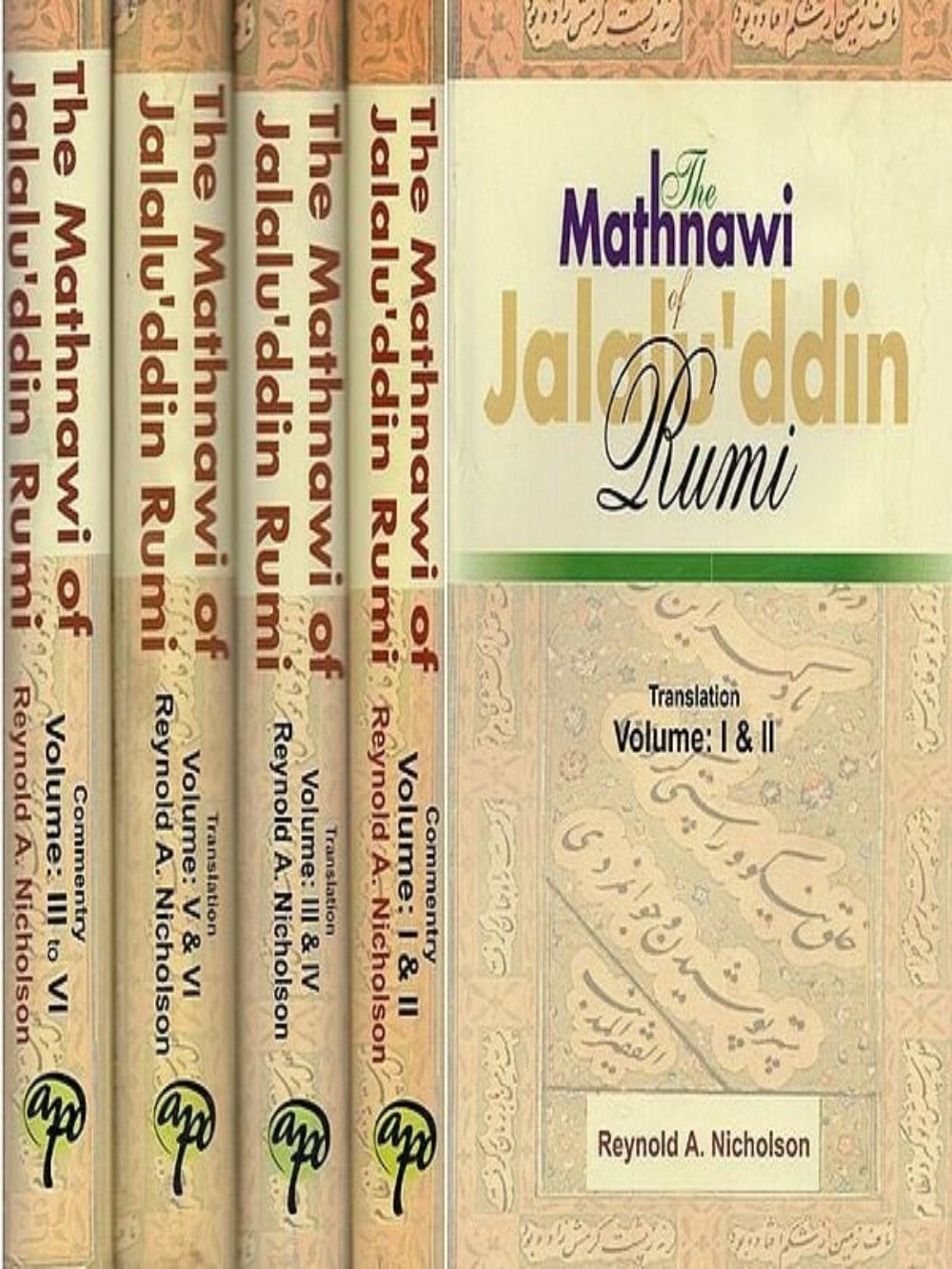 Mathnawi of Jalaluddin Rumi 5 Volume