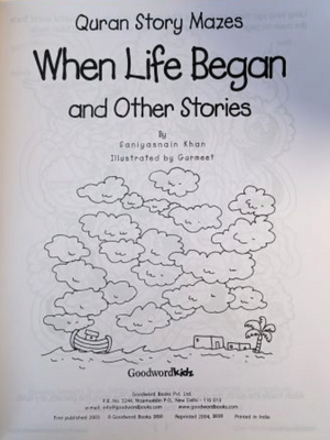 Quran Story Mazes, When Life Began and Other Stories