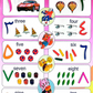 Picture Chart Set of 10 Arabic Words Numbers & More.